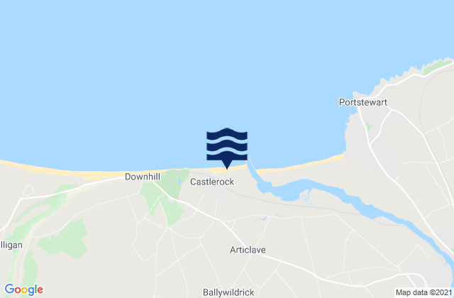 Castlerock, United Kingdomの潮見表地図