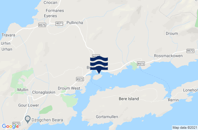 Castletown Bearhaven, Irelandの潮見表地図