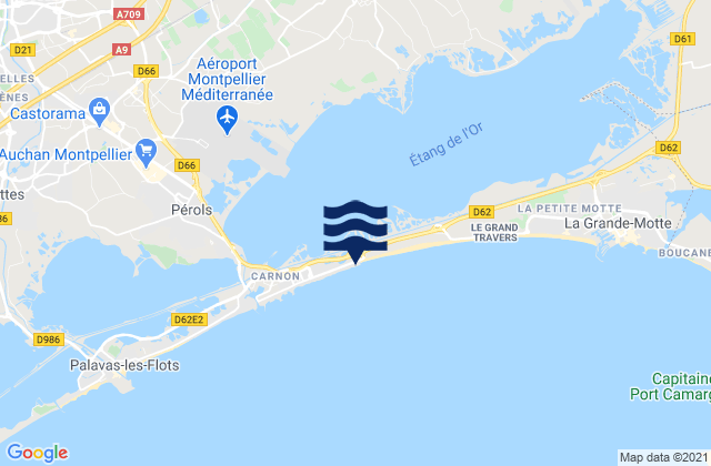 Castries, Franceの潮見表地図