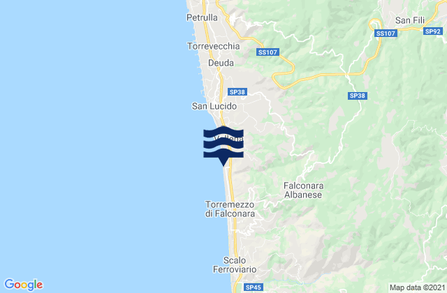 Castrolibero, Italyの潮見表地図