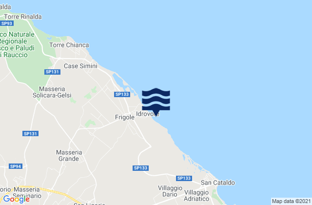 Castromediano, Italyの潮見表地図