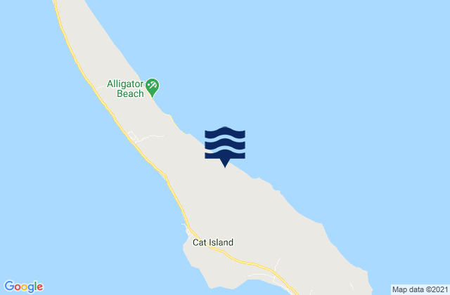 Cat Island, Bahamasの潮見表地図