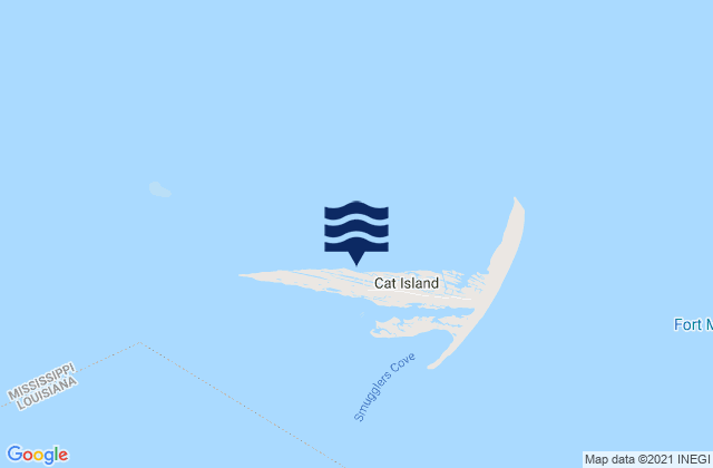 Cat Island, United Statesの潮見表地図