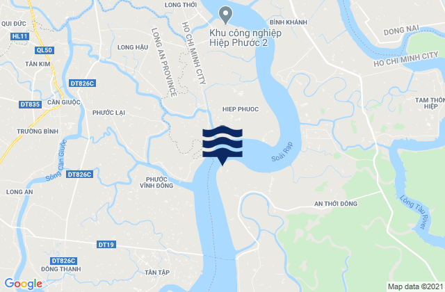Cat Lai Port, Vietnamの潮見表地図