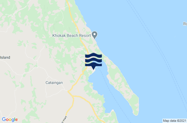 Cataingan, Philippinesの潮見表地図