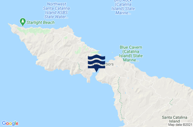Catalina Harbor (Santa Catalina Island), United Statesの潮見表地図