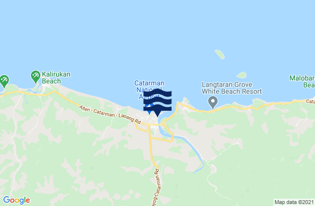 Catarman, Philippinesの潮見表地図