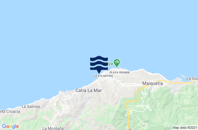 Catia La Mar, Venezuelaの潮見表地図