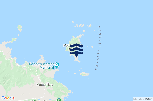 Cavalli Islands, New Zealandの潮見表地図