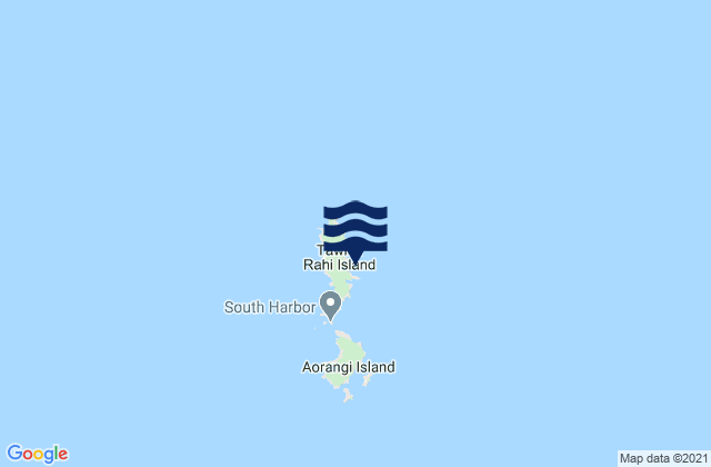 Cave Bay, New Zealandの潮見表地図