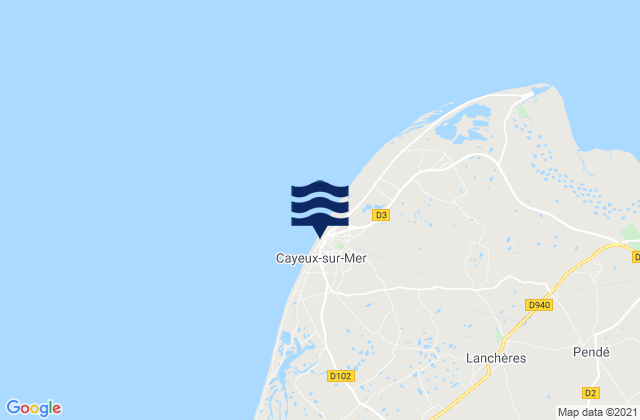 Cayeux-sur-Mer, Franceの潮見表地図