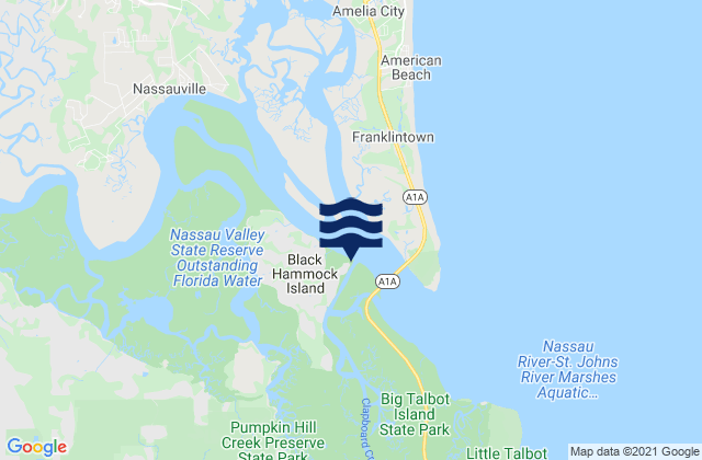 Cedar Heights Broward River, United Statesの潮見表地図
