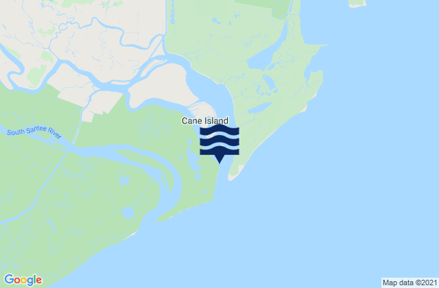 Cedar Island (North Santee Bay), United Statesの潮見表地図