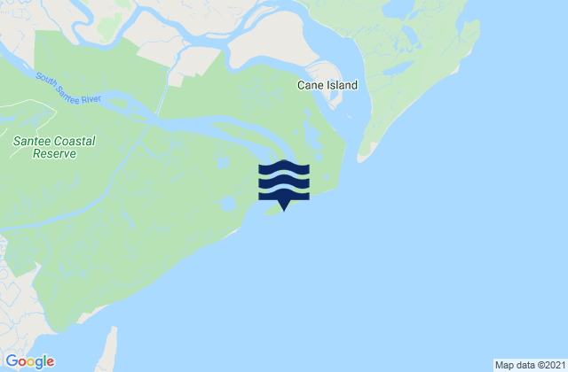 Cedar Island Point (South Santee River), United Statesの潮見表地図