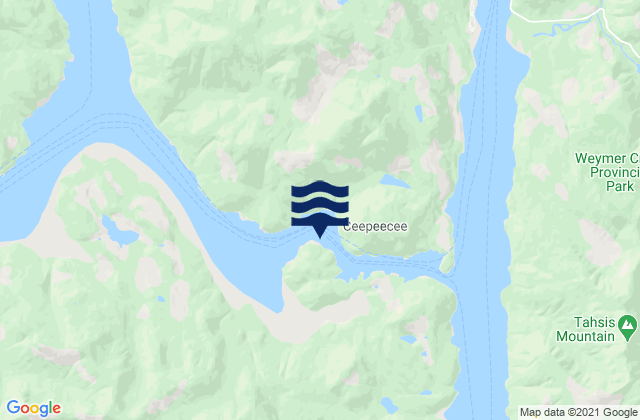 Ceepeecee, Canadaの潮見表地図