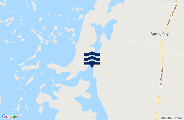 Central Abaco District, Bahamasの潮見表地図