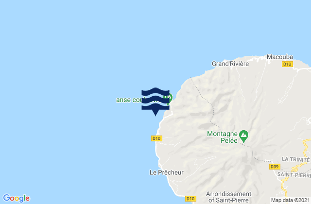 Ceron, Martiniqueの潮見表地図