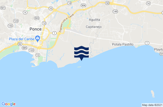 Cerrillos Barrio, Puerto Ricoの潮見表地図