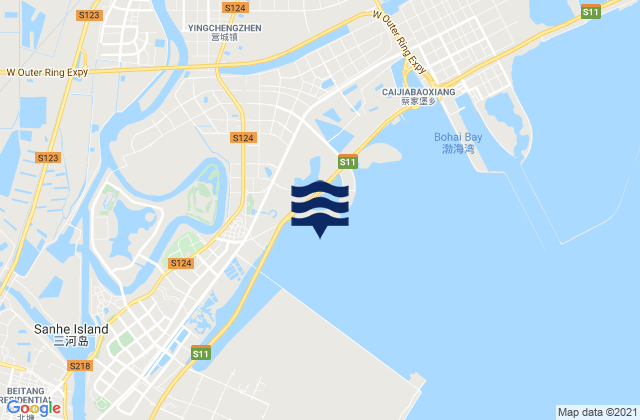 Chadian, Chinaの潮見表地図