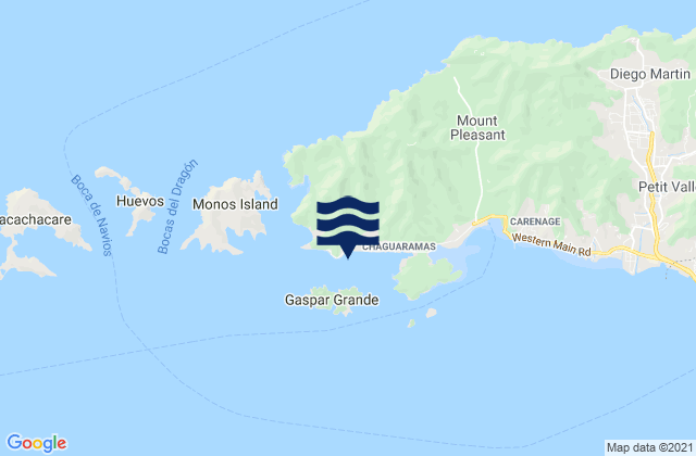 Chaguaramas, Trinidad and Tobagoの潮見表地図