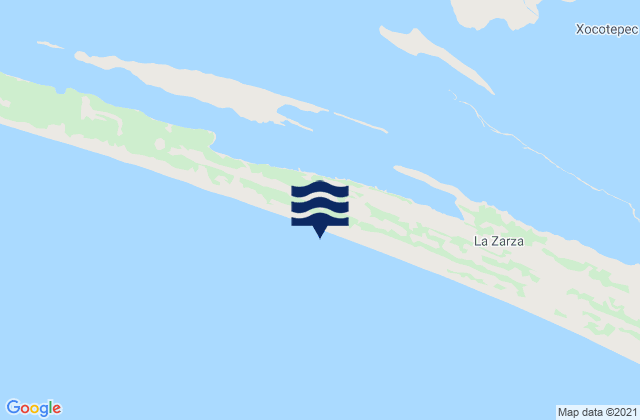 Chahuites, Mexicoの潮見表地図