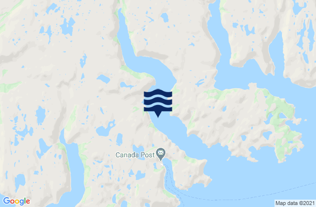 Chaleur Bay, Canadaの潮見表地図