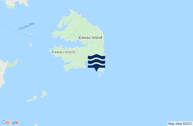 Challenger Island (Little Kawau Island), New Zealandの潮見表地図