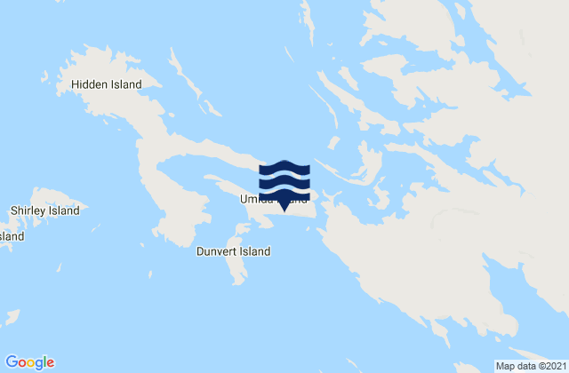 Chambers Island, Australiaの潮見表地図