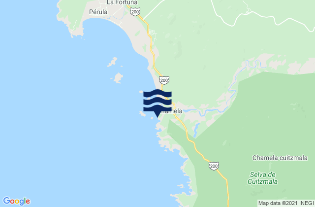 Chamela, Mexicoの潮見表地図