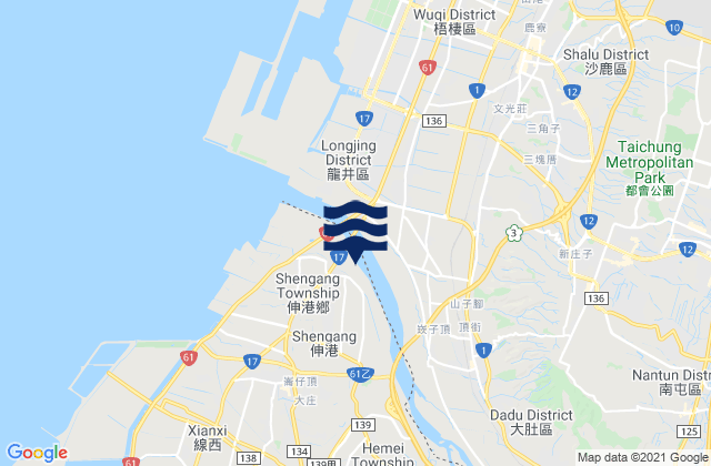 Chang-hua, Taiwanの潮見表地図