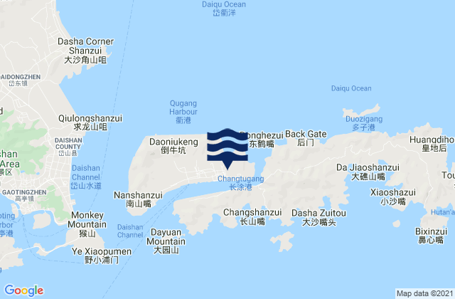 Changtu, Chinaの潮見表地図
