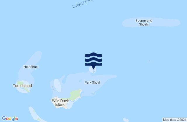 Channel Island, Australiaの潮見表地図