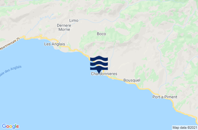 Chardonnière, Haitiの潮見表地図