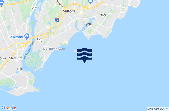 Charles Island 0.8 mile SSE of, United Statesの潮見表地図