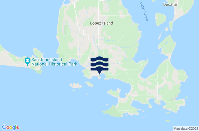 Charles Island, United Statesの潮見表地図