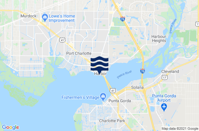 Charlotte Harbor, United Statesの潮見表地図