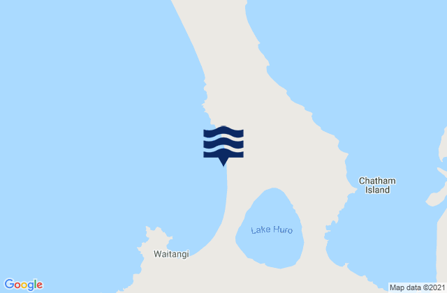 Chatham Island, New Zealandの潮見表地図