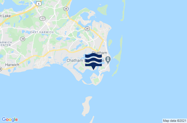Chatham Stage Harbor, United Statesの潮見表地図
