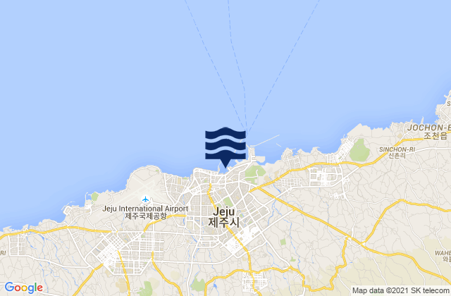 Cheju Harbor, South Koreaの潮見表地図