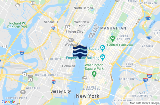 Chelsea Docks, United Statesの潮見表地図