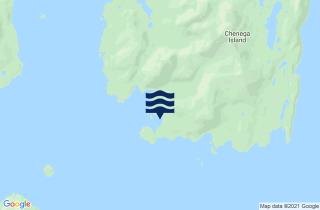 Chenega Island (Southwest End), United Statesの潮見表地図