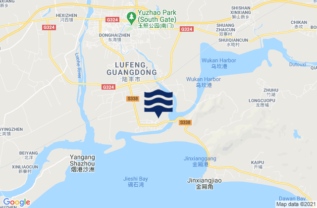 Chengdong, Chinaの潮見表地図