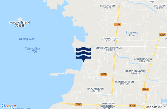 Chengguo, Chinaの潮見表地図