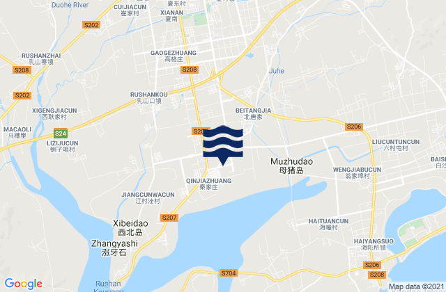 Chengqu, Chinaの潮見表地図