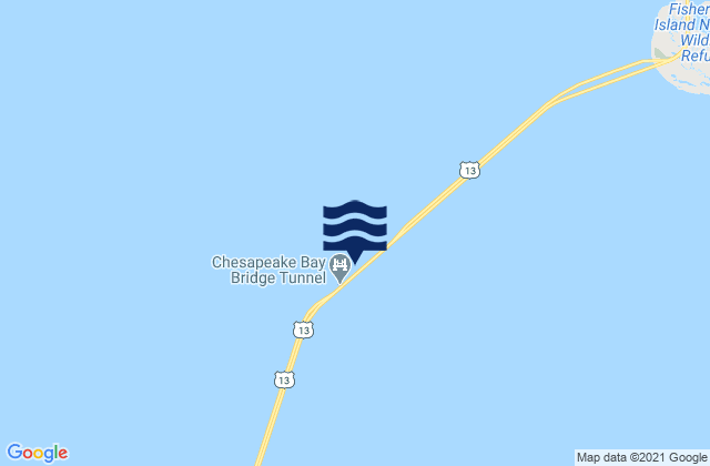 Chesapeake Channel (bridge tunnel), United Statesの潮見表地図