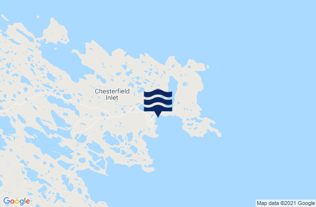 Chesterfield Inlet, Canadaの潮見表地図