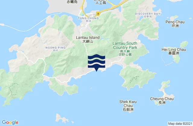 Cheung Sha, Hong Kongの潮見表地図