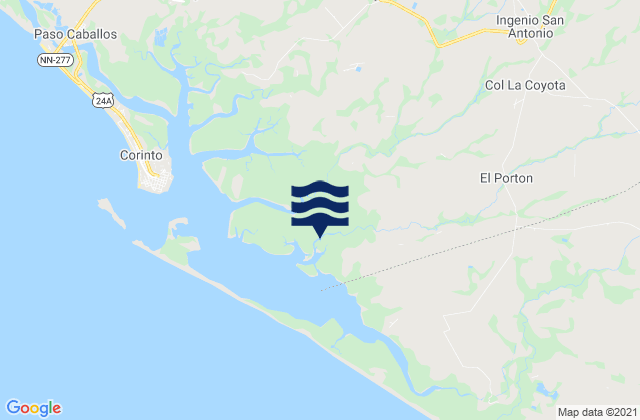 Chichigalpa, Nicaraguaの潮見表地図