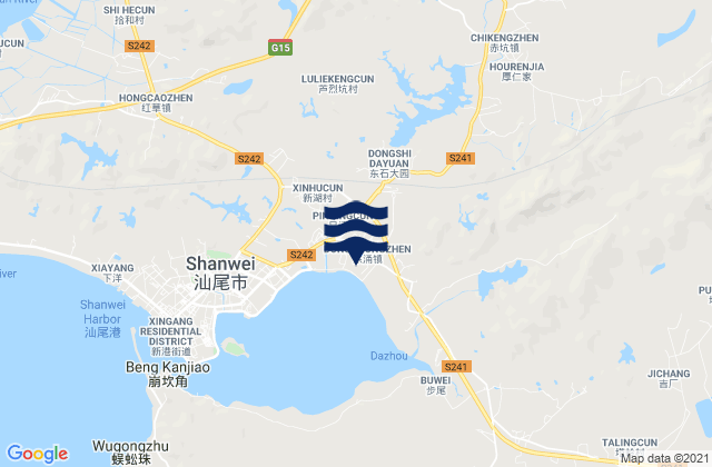 Chikeng, Chinaの潮見表地図