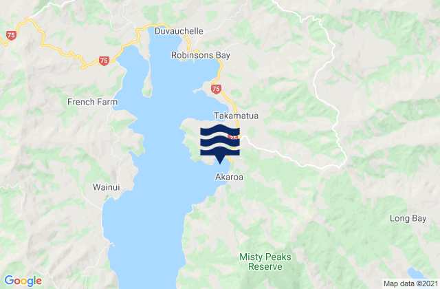 Childrens Bay, New Zealandの潮見表地図